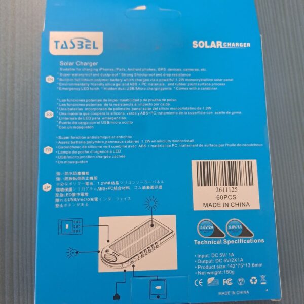 PAWER BANK SOLAR DE 20.000 AMP - Imagen 2