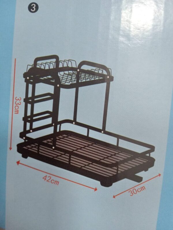 ESCURRIDOR DE ALUMINIO 2 NIVELES MJ 2042 - Imagen 2