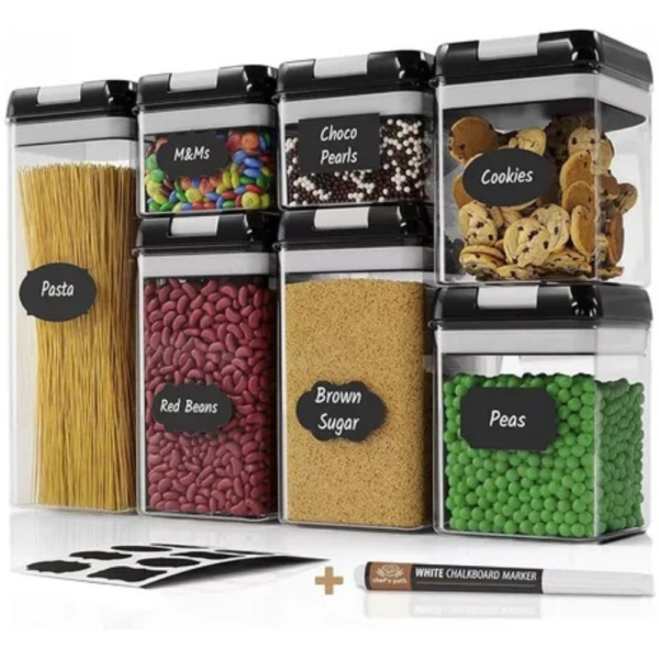SET DE 7 CONTENEDORES DE CEREAL