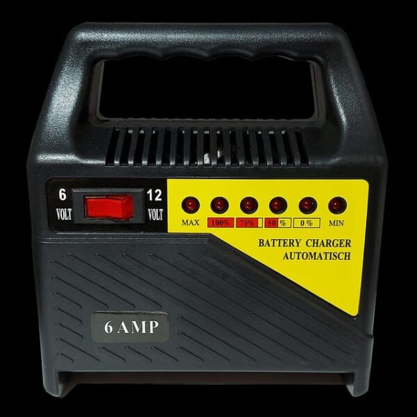 CARGADOR DE BATERIA PLASTICO 6AMP - Imagen 2