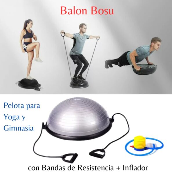 BALO DE YOGA SEMIESFERA DE RESISTENCIA 64CM - Imagen 3