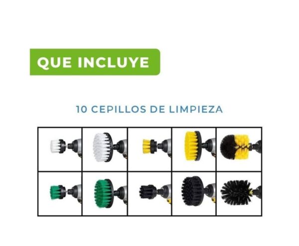 KIT DE CEPILLOS PARA TALADRO 10 PIEZAS - Imagen 3