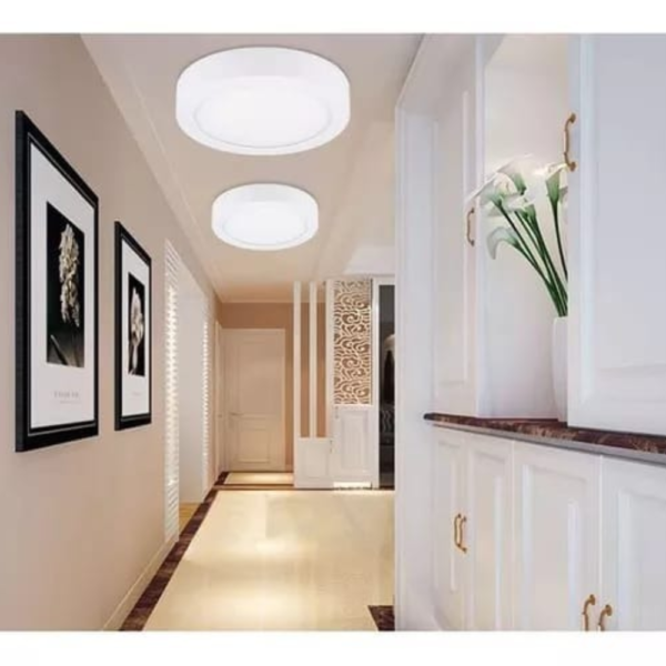 FOCO LED PANEL SOBREPUESTO REDONDO 18W