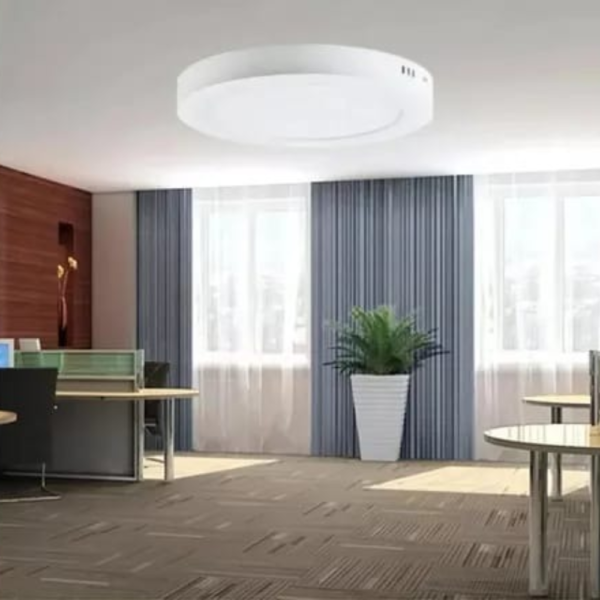 FOCO LED PANEL SOBREPUSTO REDONDO 24W