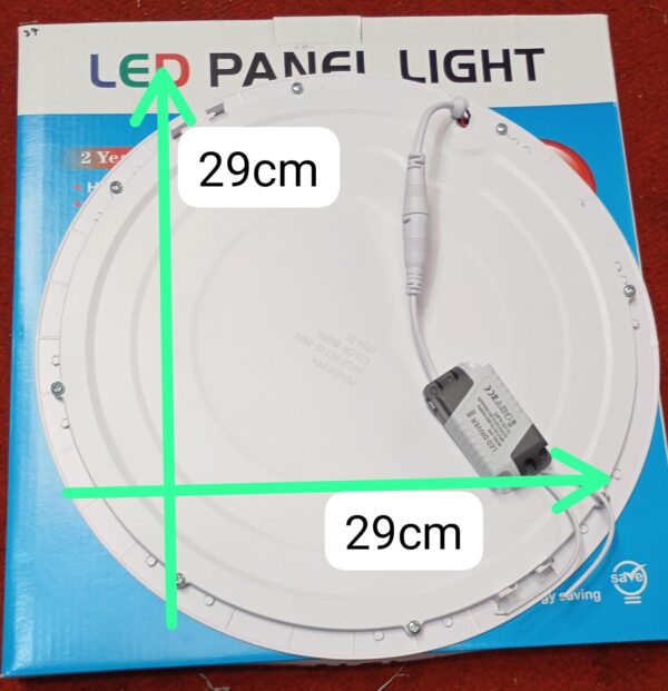 PANEL LED DE EMPOTRAR 24W REDONDO - Imagen 3