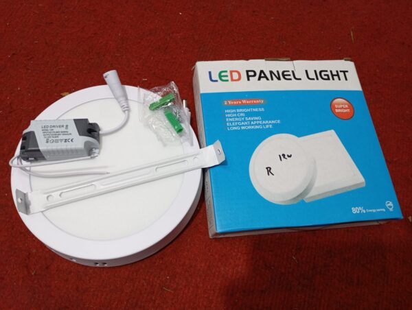 FOCO LED PANEL SOBREPUESTO REDONDO 12W - Imagen 4