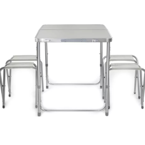MESA PLEGABLE 4 BANCOS PARA CAMPING 120CM