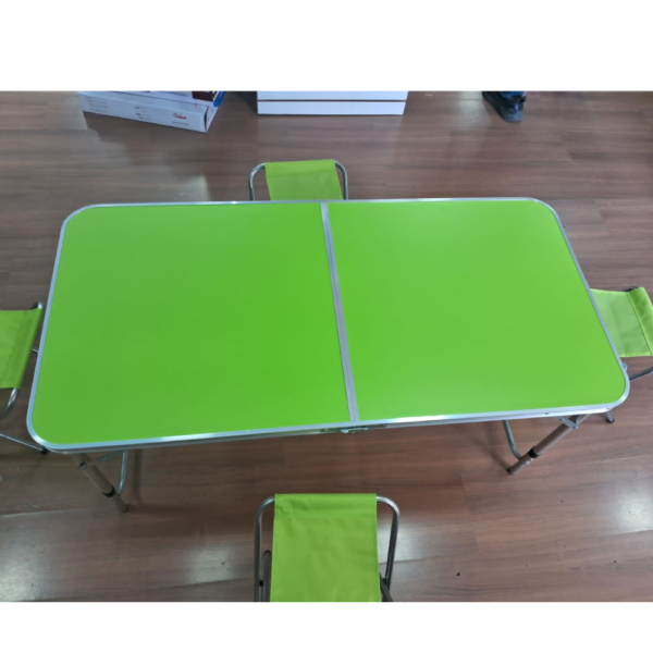 MESA PLEGABLE 4 BANCOS PARA CAMPING 120CM - Imagen 2