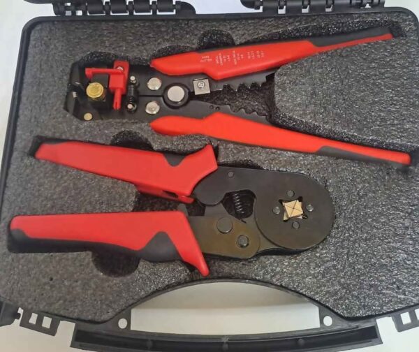 CRIMPEADORA ALICATE PRENSA PELACABLES + 1200 TERMINALES PARA PRENSAR CABLE - Imagen 3