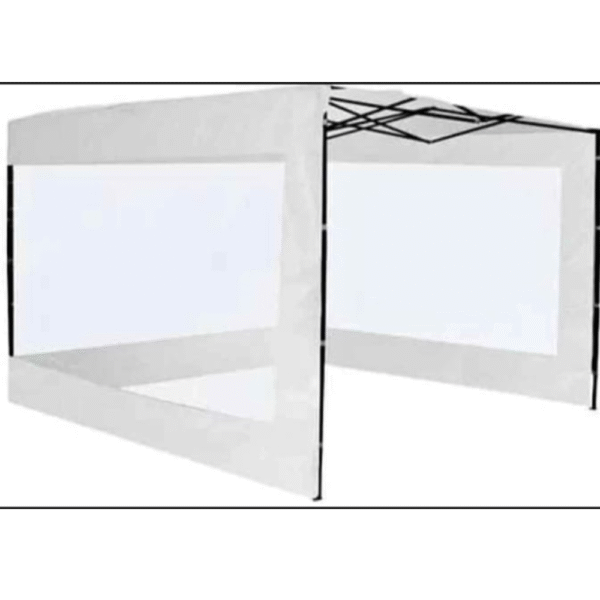 LATERAL DE TOLDO TRANSPARENTE 3X3 BLANCO