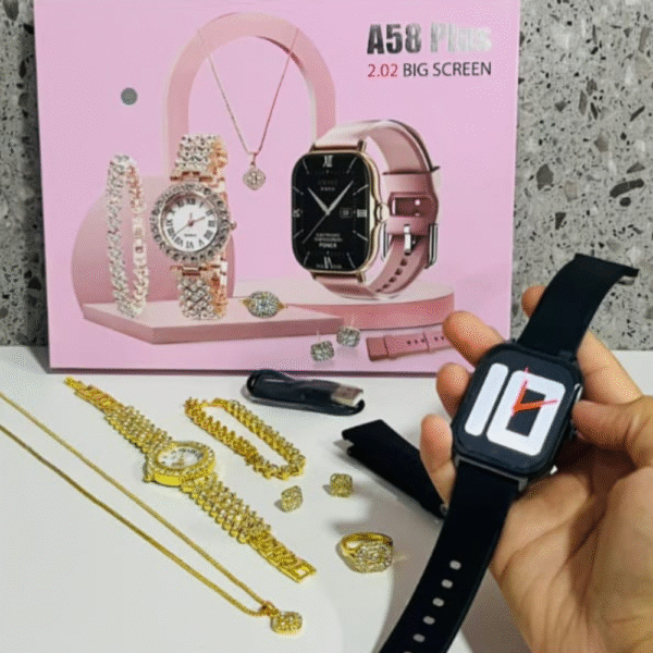 RELOJ SMARTWATCH CON SET 8 EN 1