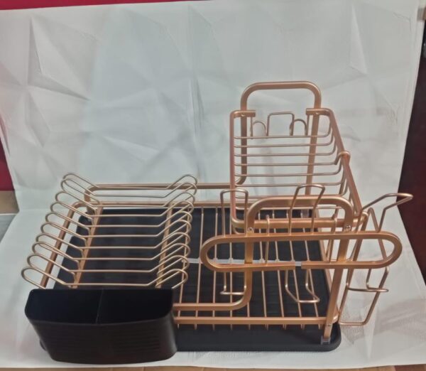 ESCURRIDOR DE ALUMINIO 2 NIVELES DORADO - Imagen 4