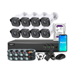 KIT 8 CAMARAS DE SEGURIDAD CON DVR