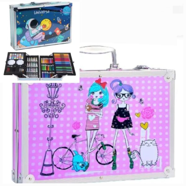 MALETA CON SET DE ARTE 145 PIEZAS