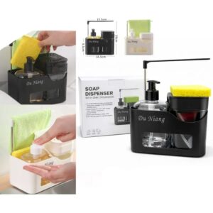 DISPENSADOR DE JABON 2 EN 1