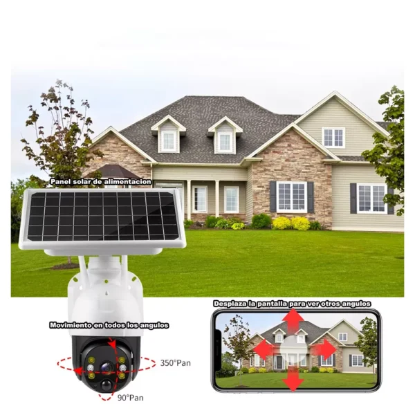 CAMARA DE SEGURIDAD CON PANEL SOLAR 5G - Imagen 2