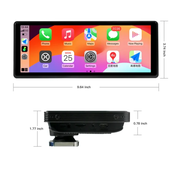 PANTALLA TACTIL IPS CARPLAY 9.64 PULGADAS - Imagen 4