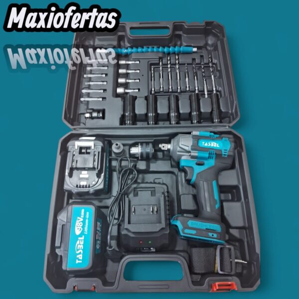 PISTOLA DE IMPACTO INALAMBRICO 98V CON ADAPTADOR TASBEL