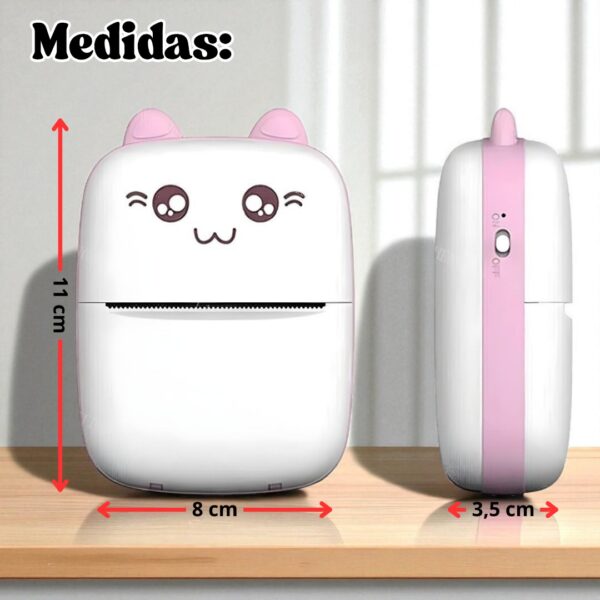 MINI IMPRESORA GATITA CON BLUETOOTH - Imagen 4