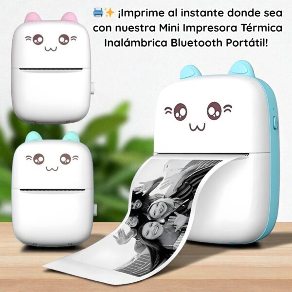 MINI IMPRESORA GATITA CON BLUETOOTH - Imagen 5