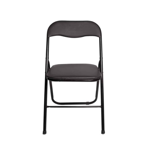 SILLA PLEGABLE ACOLCHADA NEGRA - Imagen 3