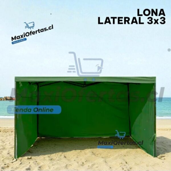 LATERAL DE TOLDO 3X3 VERDE