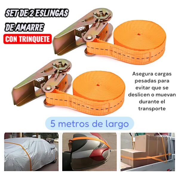 KIT DE ESLINGA 2 PIEZAS 5M X 25MM - Imagen 2