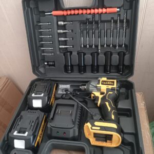 PISTOLA DE IMPACTO INALÁMBRICO 98V CON ADAPTADOR TASBEL AMARILLO