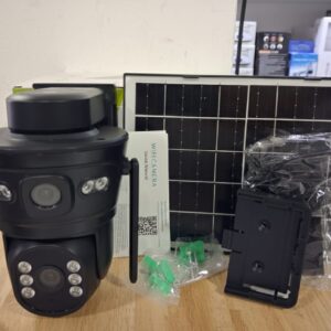 CAMARA SOLAR DOBLE LENTE EXTERIOR PARA WIFI Y TARJETA SIM