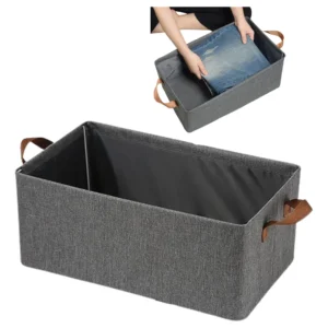 CAJA DE TELA ORGANIZADORA DE ROPA SIN TAPA
