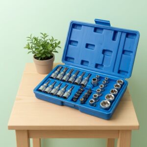 DADOS TORX ESTRELLA HEMBRA MACHO 34 PIEZAS 3/8