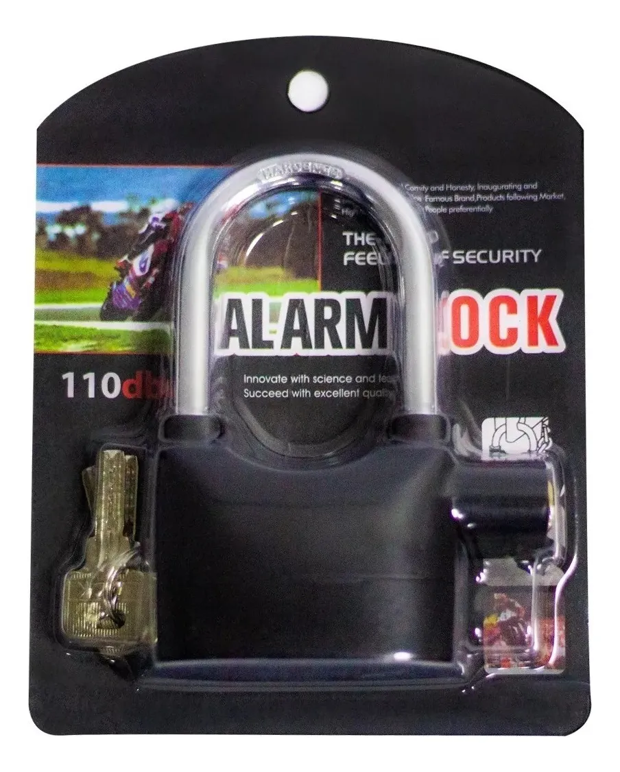 CANDADO ALARMA 110 DB MOTO BICICLETA - Imagen 3