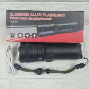 LINTERNA RECARGABLE ZOOM ALEACION DE ALUMINIO