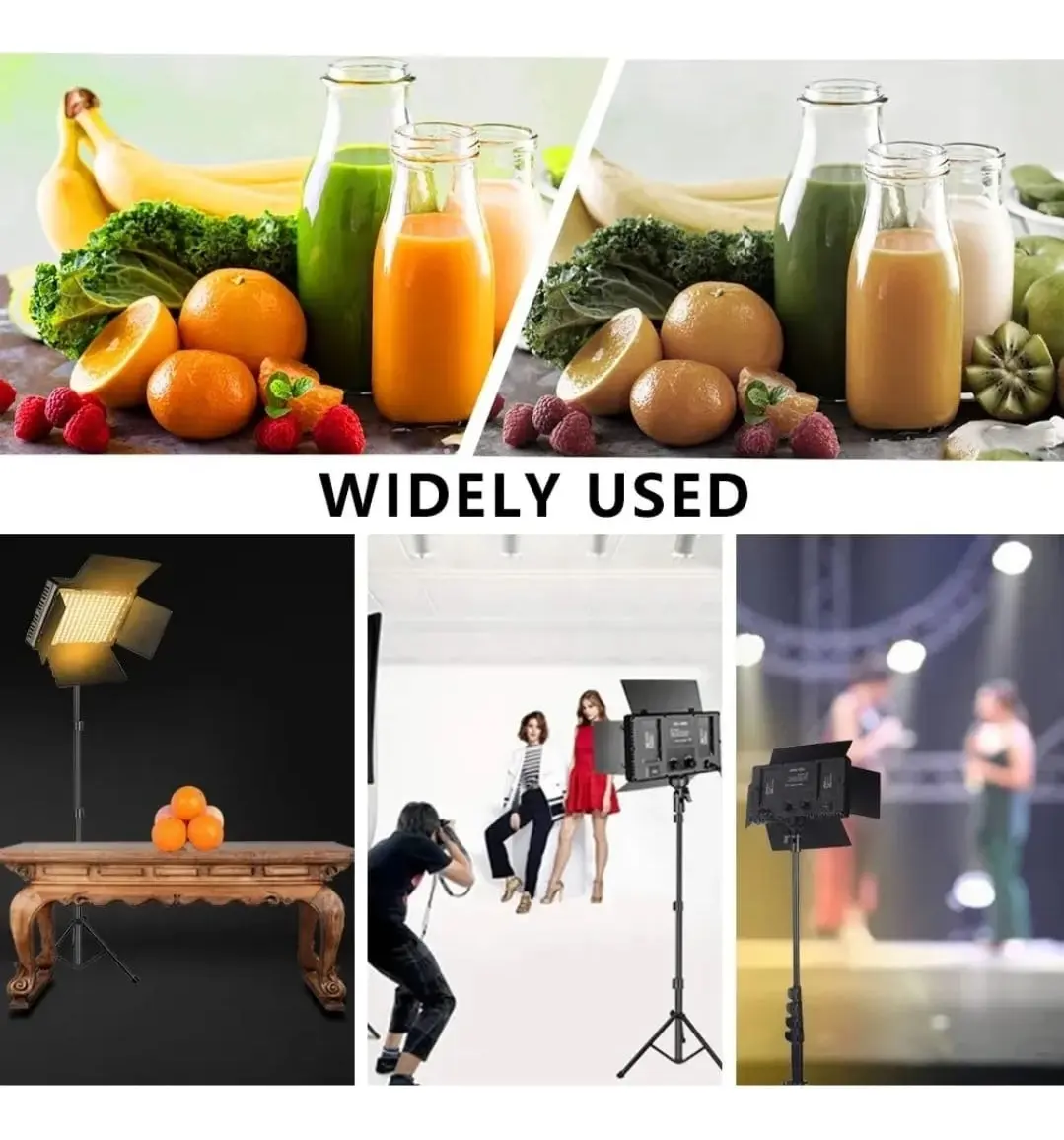 PANEL LUZ LED FOTOGRAFIA CON TRIPODE 800W - Imagen 2