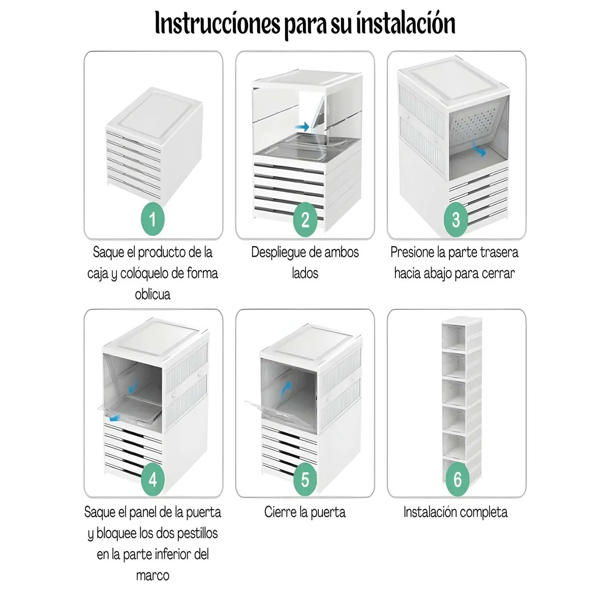 ZAPATERA ACRILICA DOBLE 6 NIVELES - Imagen 2