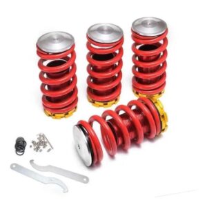 KIT COILOVER UNIVERSAL SUSPENSION REGULABLES AUTO 4 PIEZAS