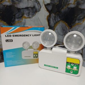 LAMPARA DE EMERGENCIA LED 2 FOCOS RECARGABLES